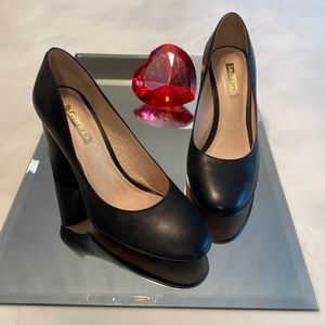 Black chunky heel
